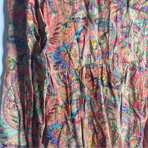 Soft Surroundings Laia Paisley Pattern Rayon Blouse Tunic Small - Picture 9 of 10